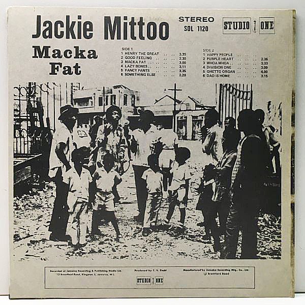 JACKIE MITTOO / Macka Fat (LP) / Studio One | WAXPEND RECORDS