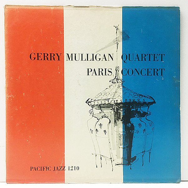 レコードメイン画像：USオリジナル MONO 深溝 GERRY MULLIGAN Paris Concert (Pacific Jazz / PJ-1210) パリ・ブレイエルホール・コンサート 名盤