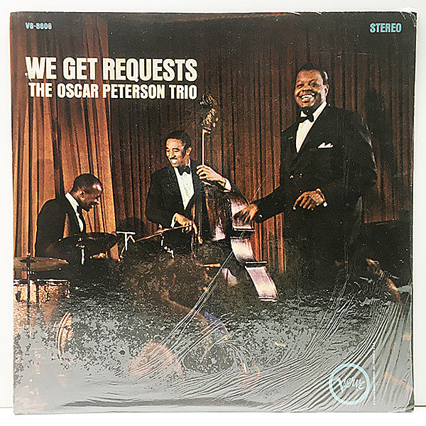 レコードメイン画像：稀少!シュリンク美品! コーティング仕様 USオリジナル OSCAR PETERSON TRIO We Get Requests ('64 Verve) 優秀録音 ピアノトリオ名盤