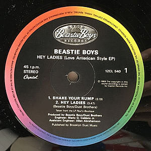 BEASTIE BOYS / Hey Ladies (Love American Style EP) (12