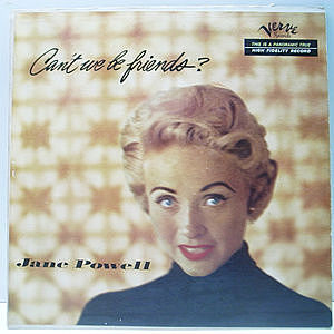 レコード画像：JANE POWELL / Can't We Be Friends?