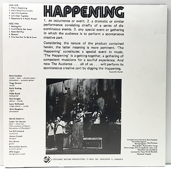 レア版！Boris Gardiner/ Is What's Happening sddefault.jpg