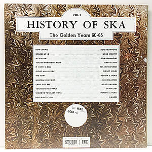 レコード画像：VARIOUS / History Of Ska Vol. 1 - The Golden Years 60-65