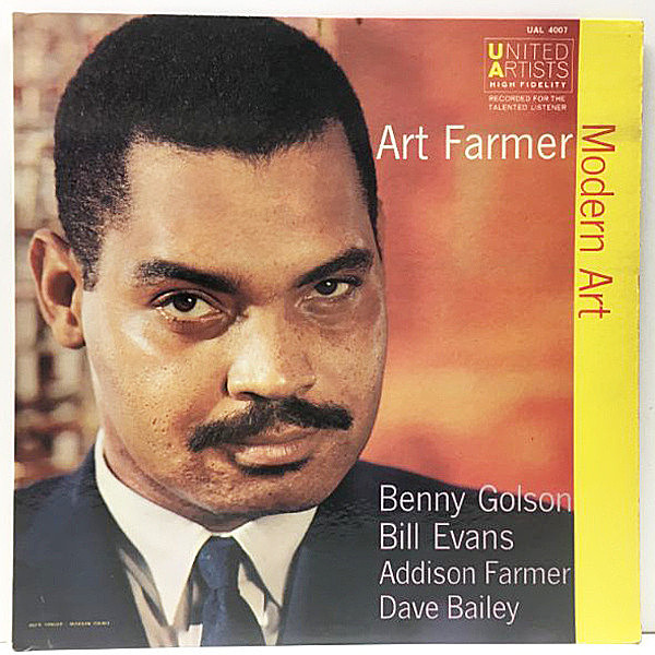 レコードメイン画像：US 完全オリジナル MONO 1st 赤ラベル 深溝 ART FARMER Modern Art ('58 United) Benny Golson, Bill Evans ほか 初回プレス Lp モノラル