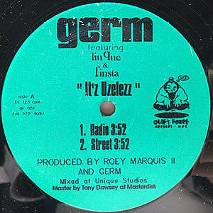 レコード画像：GERM / LIN QUE & FINSTA / It'z Uzelezz