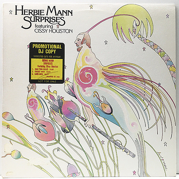 レコードメイン画像：DJプロモ 美盤!! Aマト USオリジナル HERBIE MANN Surprises Featuring CISSY HOUSTON ('76 Atlantic) メロウグルーヴ Cajun Moon 収録