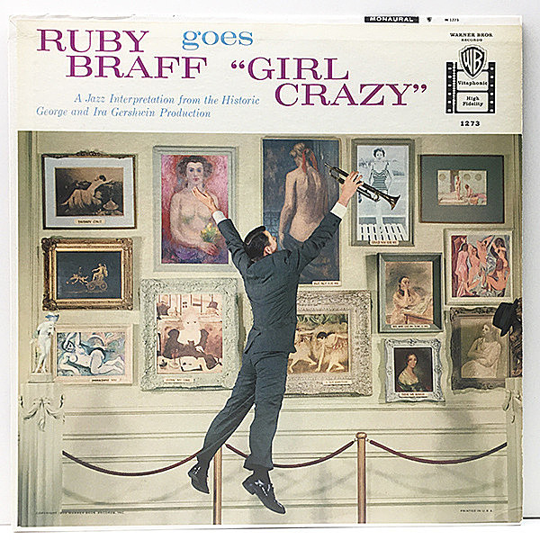 レコードメイン画像：良好!! MONO 深溝 USオリジナル RUBY BRAFF Goes Girl Crazy ('59 Warner) Al Cohn, Hank Jones, Jim Hall 名手揃いのコンボ演奏