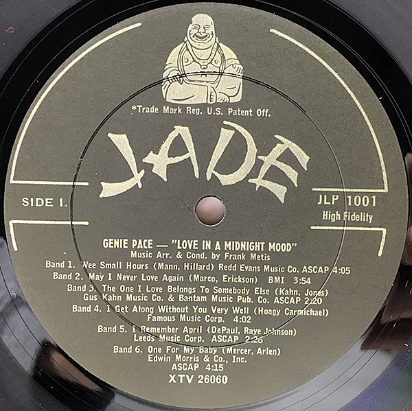 GENIE PACE / Love In A Midnight Mood (LP) / Jade | WAXPEND
