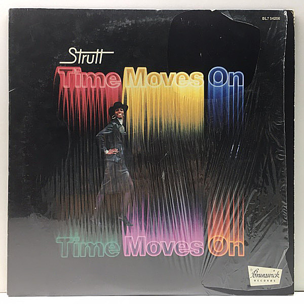 レコードメイン画像：シュリンク美品!! USオリジナル STRUTT Time Moves On ('76 Brunswick) 唯一のアルバム。ファンキー路線～メロウまで良曲たっぷり