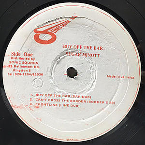SUGAR 29:00AM 見本盤LP SUGAR MINOTT / Buy Off The Bar (LP) / Sonic Sounds | WAXPEND