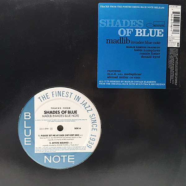 レコードメイン画像：美盤!! UKオリジナル MADLIB Tracks From Shades Of Blue - Madlib Invades Blue Note // 3曲入り EP 先行シングル