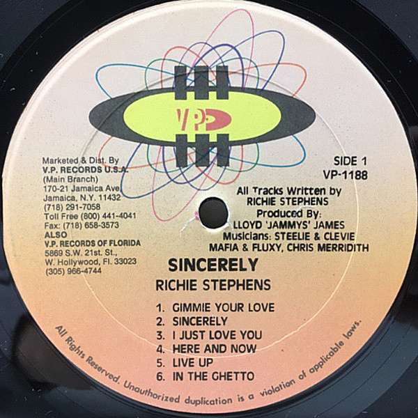 ジャマイカ7” Richie Stephens Spanish Harlem NONE Steely & Clevie Records /00080  - メルカリ