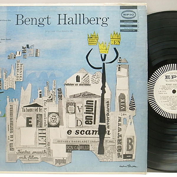 レコードメイン画像：良好!! プロモ・オリジナル BENGT HALLBERG Same ('57 Epic) 1stストロボ 深溝 MONO ベンクト・ハルベルク レア LP