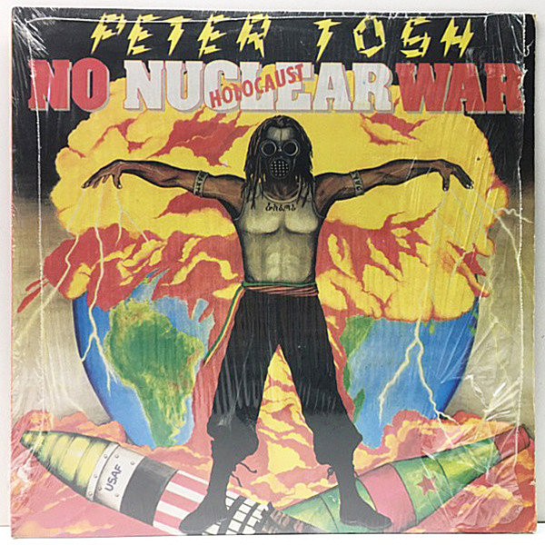 レコードメイン画像：シュリンク付き良好!! JAオリジナル PETER TOSH No Nuclear War - Holocaust ('87 Intel Diplo) ピーター・トッシュ 核戦争反対 LP 名盤