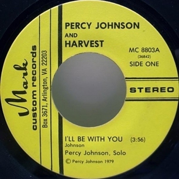 レコードメイン画像：メガレア!! SWEET & MODERN SOUL オリジナル PERCY JOHNSON & HARVEST I'll Be With You / Show His Love ('79 Mark) 7インチ 45
