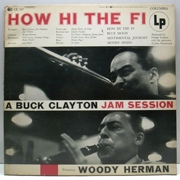 レコードメイン画像：美盤!! FLAT 栗ラベ Orig. BUCK CLAYTON jam session How Hi The
