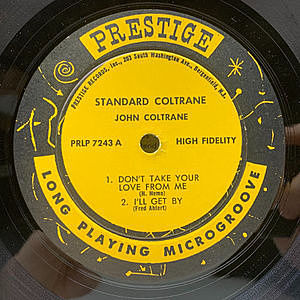 JOHN COLTRANE / Standard Coltrane (LP) / Prestige | WAXPEND