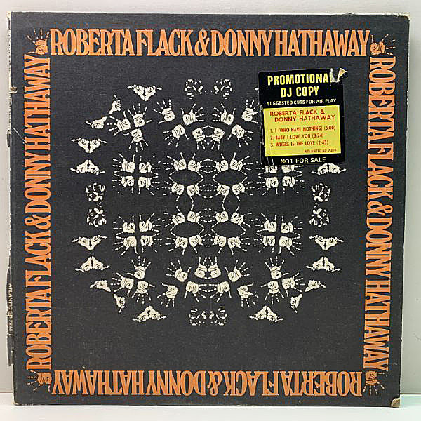 レコードメイン画像：プロモ Aマト 枝番なし 初版BROADWAY '72年 米オリジナル ROBERTA FLACK & DONNY HATHAWAY ロバータ・フラック & ダニー・ハサウェイ