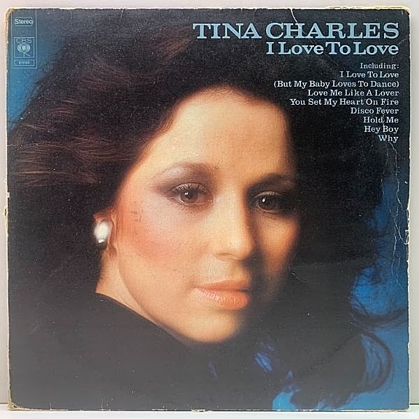 レコードメイン画像：EUオリジナル TINA CHARLES I Love To Love ('76 CBS) I Love To Love, Disco Fever, Take All Of Me ほか 欧州センスが光る多彩な好盤！