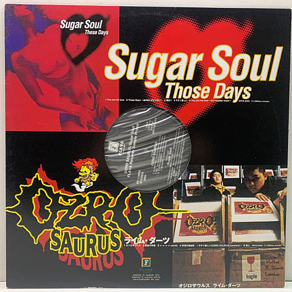 レコードメイン画像：稀少 非売品 プロモオンリー OZROSAURUS オジロザウルス SUGAR SOUL Flava Sample Promo Feat. Zeebra 今すぐほしい Those Days ほか