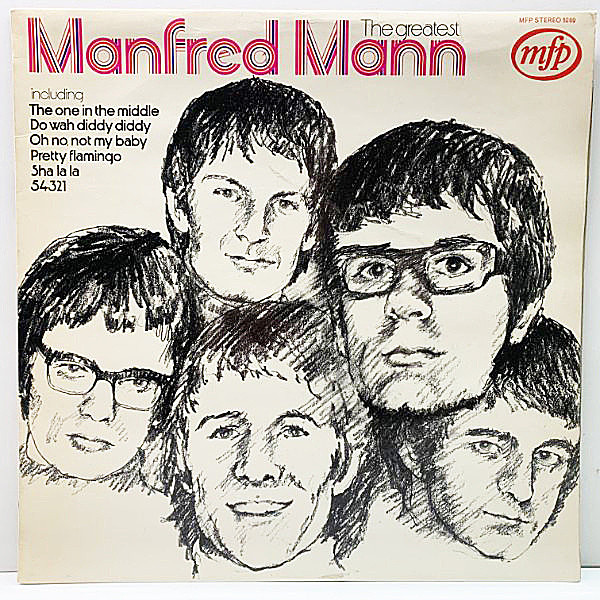 レコードメイン画像：良好!! '72年 UKプレス MANFRED MANN The Greatest (MFP) Do Wah Diddy Diddy, Sha La La, 5 4 3 2 1 ほか 名曲満載のベスト Lp