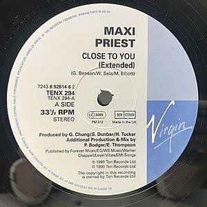 レコード画像：MAXI PRIEST / Close To You
