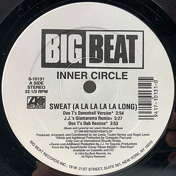 レコードメイン画像：BIG HIT『アララララロン♪』USオリジナル Sweat - A La La La La Long ('92 Big Beat ) オリジナルMixも含む全6Ver. ポップ・レゲエ名曲！