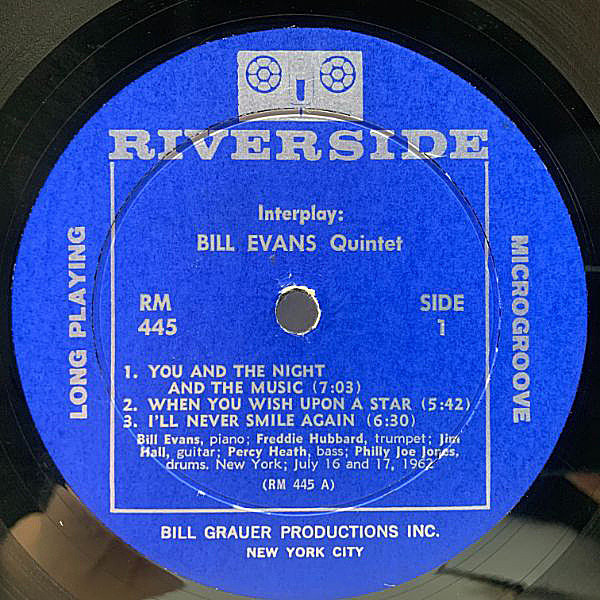 BILL EVANS INTERPLAY レコードLP Bill Evans Quintet / ビル・エヴァンス – Interplay = インター