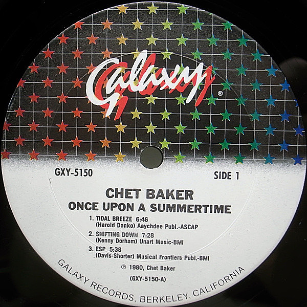 CHET BAKER / Once Upon A Summertime (LP) / Galaxy | WAXPEND