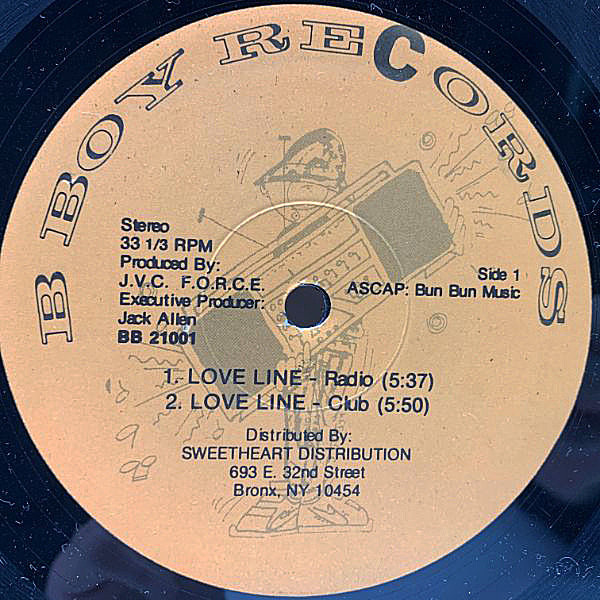 レコードメイン画像：【J.C. LODGE, ISAAC HAYES サンプリング】シュリンク美品!! USオリジ JVC FORCE Love Line / Stylin Lyrics ('88 B-Boy) Wサイダー