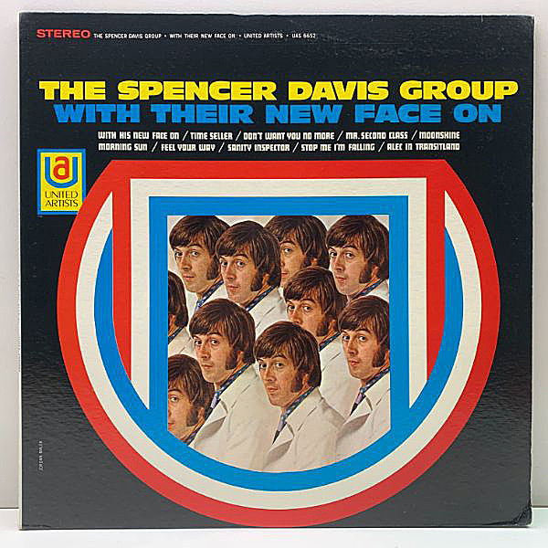レコードメイン画像：レアな美品!Cut無し! 初版 2色ラベ USオリジナル SPENCER DAVIS GROUP With Their New Face On ('68 United Artists) 米 初回プレス LP