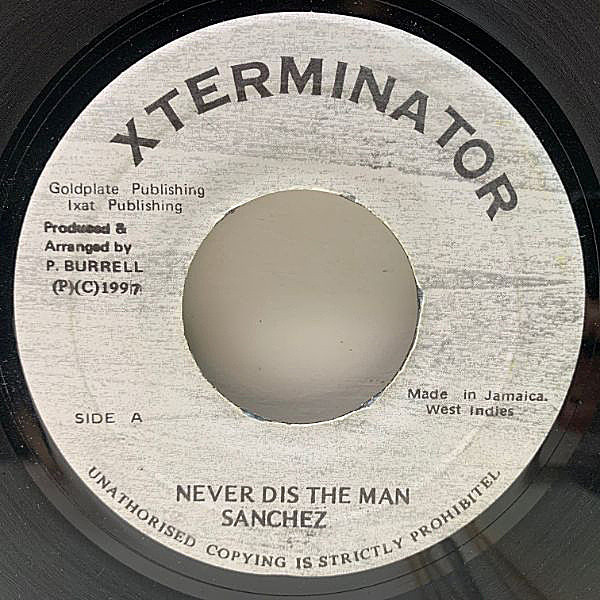 レコードメイン画像：【In This Together】良好!! JAオリジ SANCHEZ Never Dis The Man ('97 XTerminator) レゲエ・ソウル～ラヴァーズ好きもマスト！45's