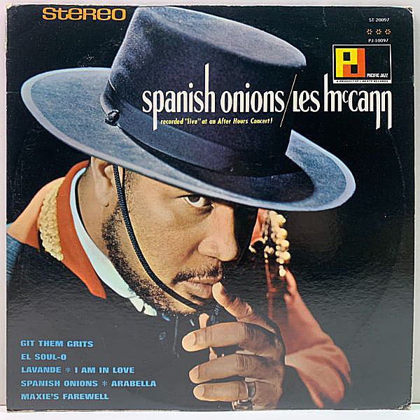 レコードメイン画像：【トリオ編成Live】珍!! 青ラベ 深溝 USオリジナル LES McCANN Spanish Onions ('64 Pacific Jazz) w./Paul Humphrey, Victor Gaskin