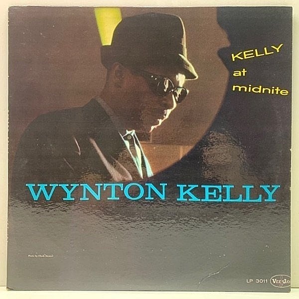 レコードメイン画像：美品!! 誤植VJLP 米初期 虹リム コーティング WYNTON KELLY Kelly At Midnight [Midnite] ('60 Vee Jay) w/ Paul Chambers 初回ステレオ