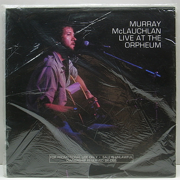 レコードメイン画像：入手難!! プロモ ONLY / MURRAY McLAUCHLAN Live At The Orpheum