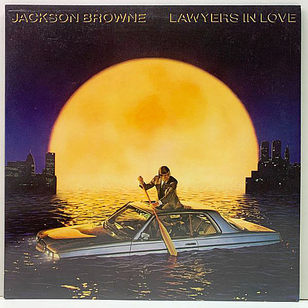 レコードメイン画像：美品 USオリジナル【1マト, 手書きSLM, TML刻印】JACKSON BROWNE Lawyers In Love ('83 Asylum) 愛の使者 arr. DANNY KORTCHMAR