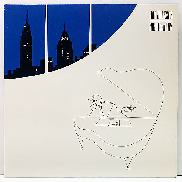 レコードメイン画像：美品 USオリジナル JOE JACKSON Night And Day ('82 A&M) 名曲／Steppin' Out、ドラムブレイク／Another World、ラテン／Target ほか