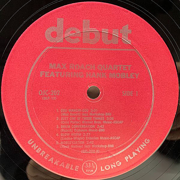 MAX ROACH / HANK MOBLEY / The Max Roach Quartet Featuring
