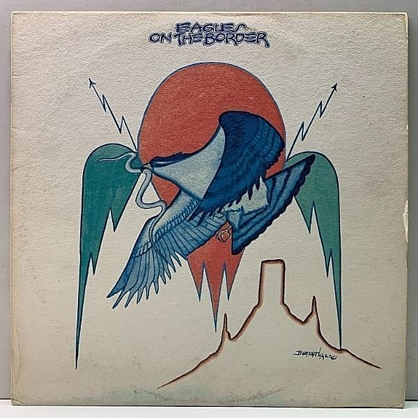 レコードメイン画像：美盤!! 初版 Wマーク無し 7E規格 雲ラベル USオリジナル EAGLES On The Border ('74 Asylum) イーグルス／オン・ザ・ボーダー 名盤 LP
