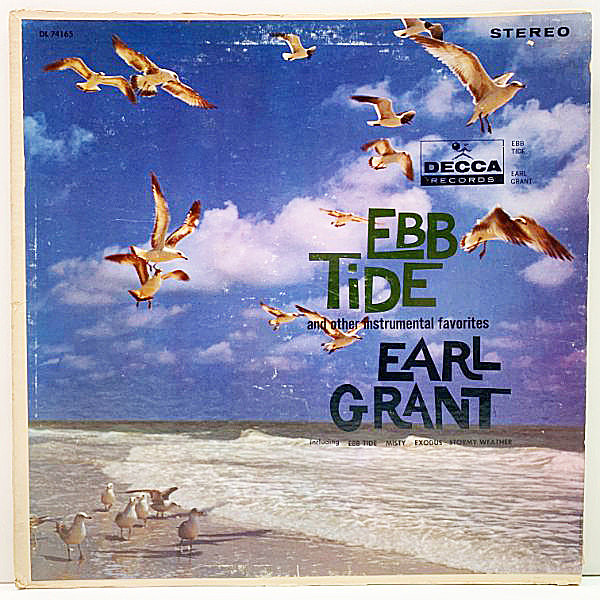レコードメイン画像：【お気に入りスタンダード集】美盤!! USオリジナル EARL GRANT Ebb Tide And Other Instrumental Favorites ('61 Decca) エキゾ路線も◎