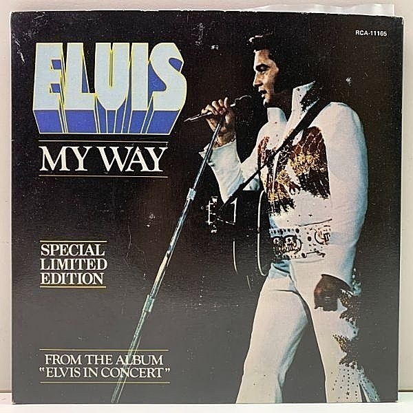 レコードメイン画像：限定 赤盤!! P.S付き オリジナル ELVIS PRESLEY My Way / America ('77 RCA) エルヴィス・プレスリー／マイ・ウェイ 45RPM.