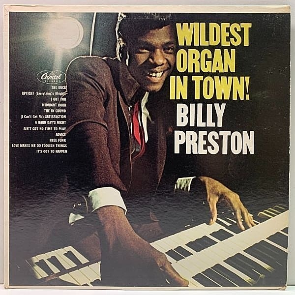 レコードメイン画像：美盤!! US盤 BILLY PRESTON Wildest Organ In Town! (Capitol) スライ・ストーンがアレンジを担当した激ヒップなカヴァー集！