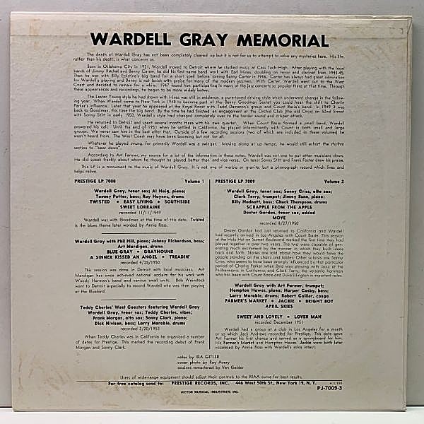 Prestige Wardell Gray/Wardell Gray Memorial