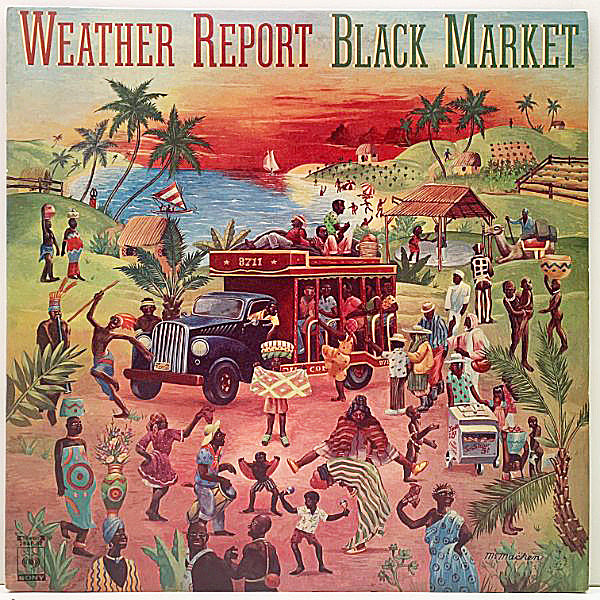 レコードメイン画像：極美盤!! JPNオリジ WEATHER REPORT Black Market ('76 CBS・Sony) Jaco Pastorius 初参加 ウェザー・リポート／ブラック・マーケット LP