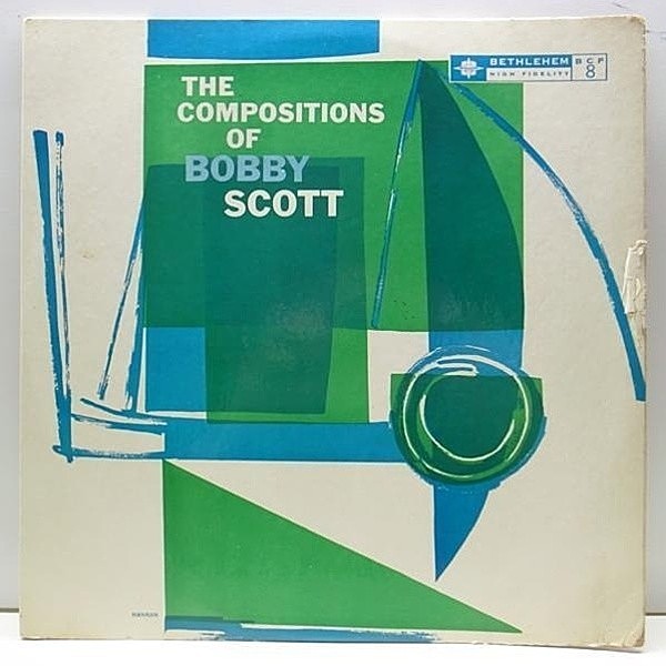 レコードメイン画像：USオリジナル MONO 深溝 BOBBY SCOTT The Compositions Of ～ ('55 Bethlehem) Charlie Mariano, Conte Candoli, Max Bennett, Stan Levey
