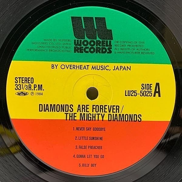 その他 LP Mighty Diamonds Diamonds Are Forever LU255025 WOORELL /00260 MIGHTY DIAMONDS / Diamonds Are Forever (LP) / Woorell