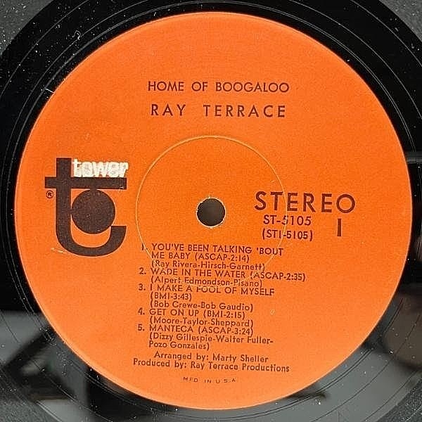  OF BOOGALOO RAY TERRACE レイテラスLPレコード RAY TERRACE / Home Of Boogaloo (LP) / Tower | WAXPEND RECORDS