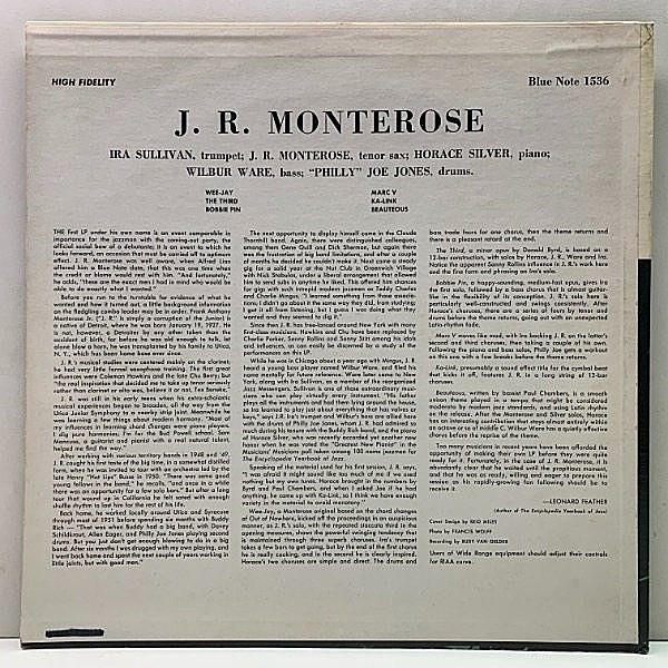 洋楽 J. R. Monterose - Blue Note 1536 J.R. Monterose – J.R. Monterose – Vinyl (LP, Album + 2 more