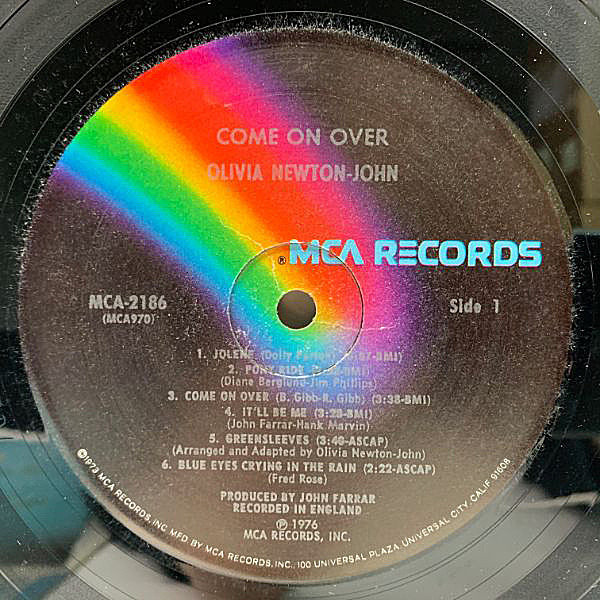 OLIVIA NEWTON-JOHN / Come On Over (LP) / MCA | WAXPEND RECORDS