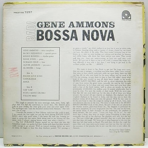 o*9様 廃盤 Mosaic Records /  Ammons . GENE AMMONS / MY WAY - Breakwell Records